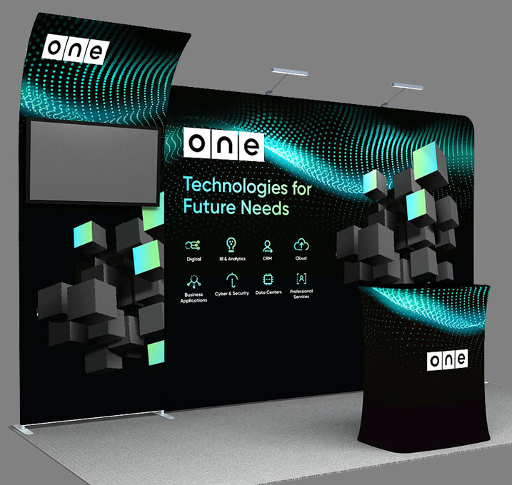 A01 Portable Exhibition Stand for 10ft / 3m booths