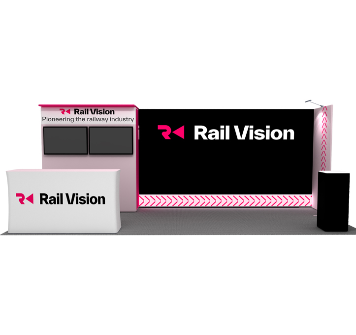 RailVision Exhibition stand design for the US